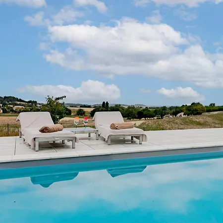 펜션 L'horizon De Riberac - Piscine Privee Chauffee